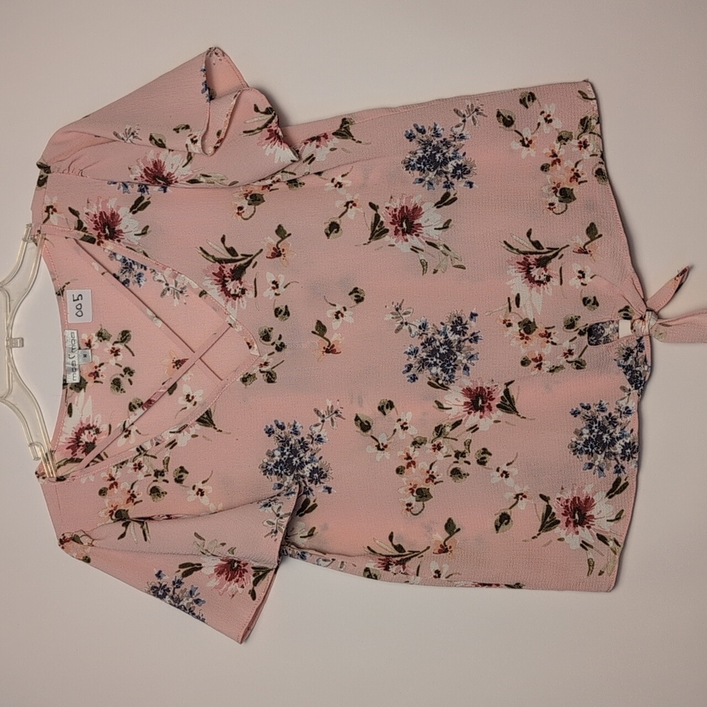 Moa Moa Pink Floral Blouse